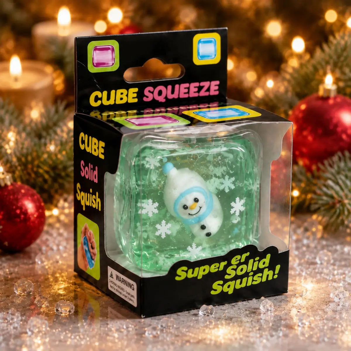 Christmas Snowflake Maltose Cube Squishy