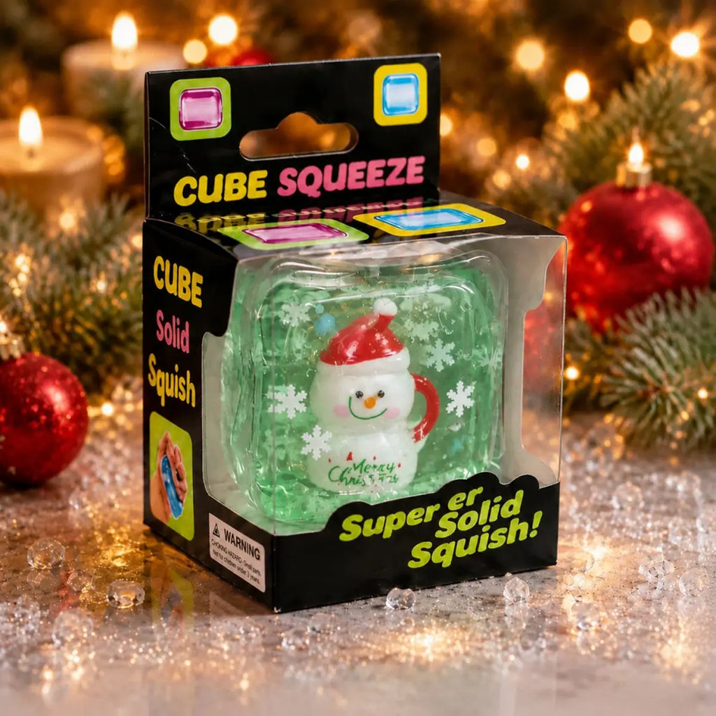 Christmas Snowflake Maltose Cube Squishy