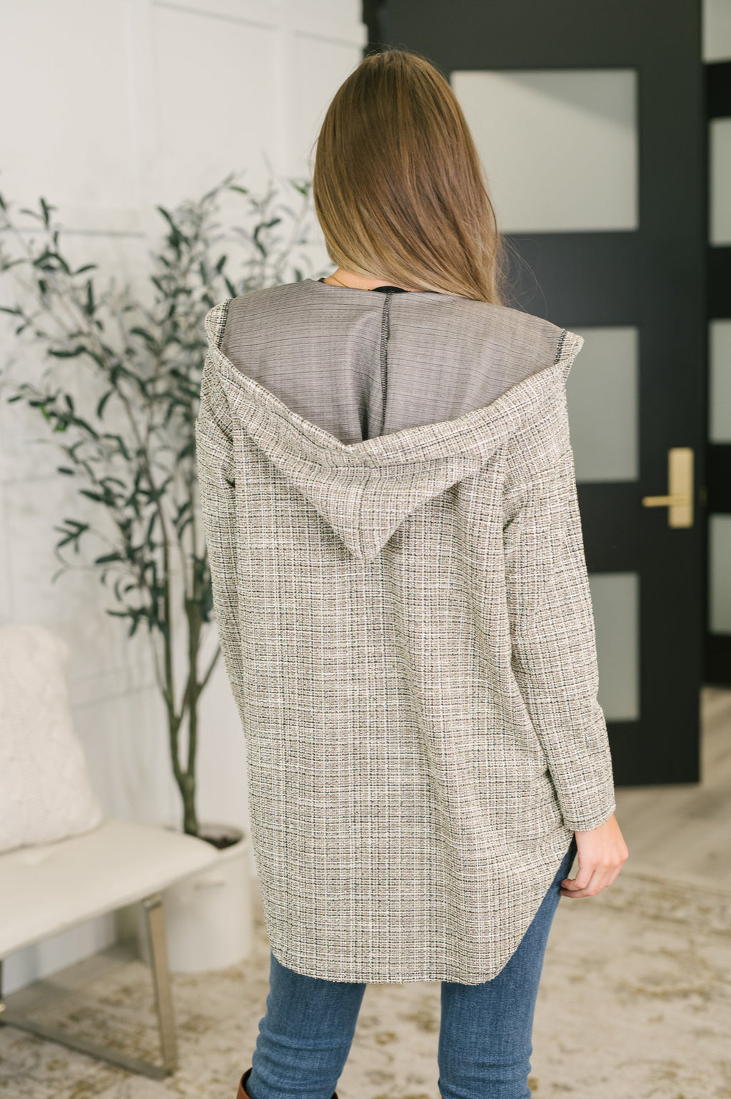 First Things First Hooded Cardigan in Neutral