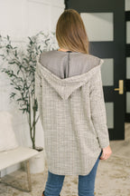 First Things First Hooded Cardigan in Neutral