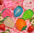 Glitter Strawberry Squishy