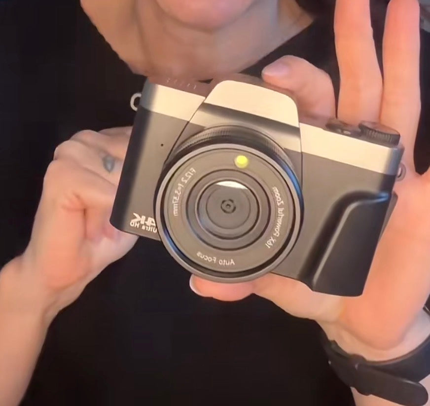 Retro 4K Digital Camera | 180 Flip Screen | Selfie Ready | Vlogging