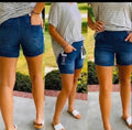 Pull On Denim Shorts