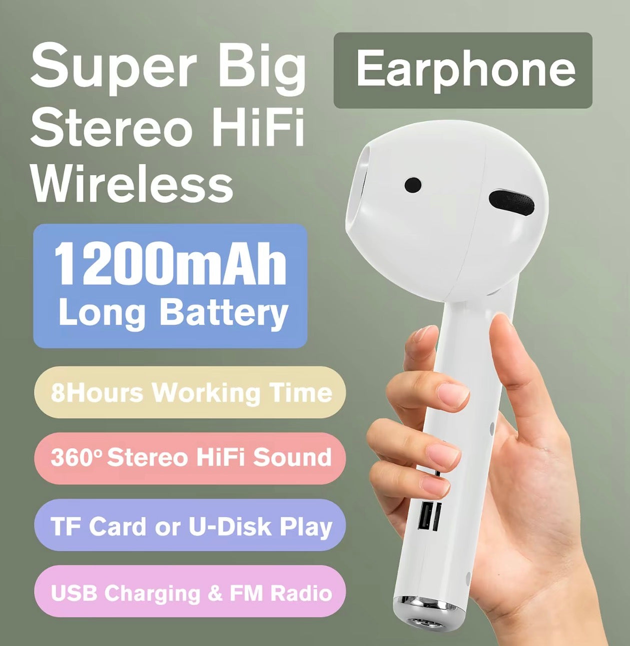 GIANT Earbud Bluetooth Speaker