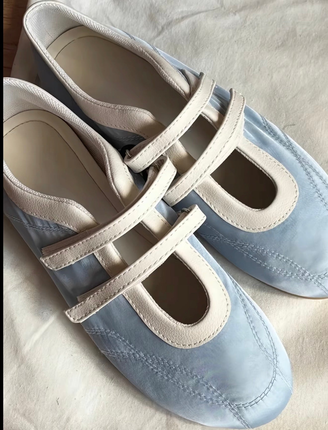 Korean-inspired Mary Jane Magic Tape Ballet Flats