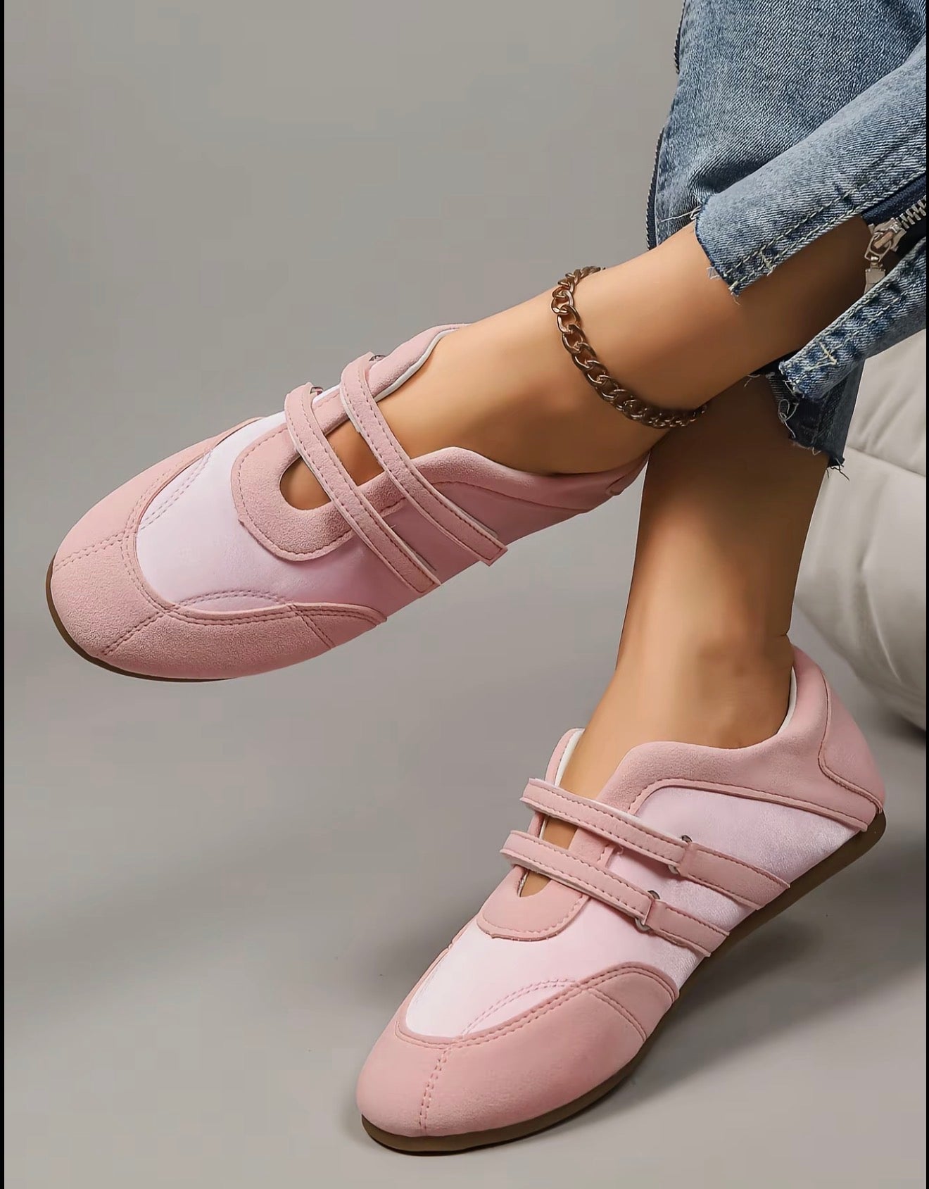 Korean-inspired Mary Jane Magic Tape Ballet Flats