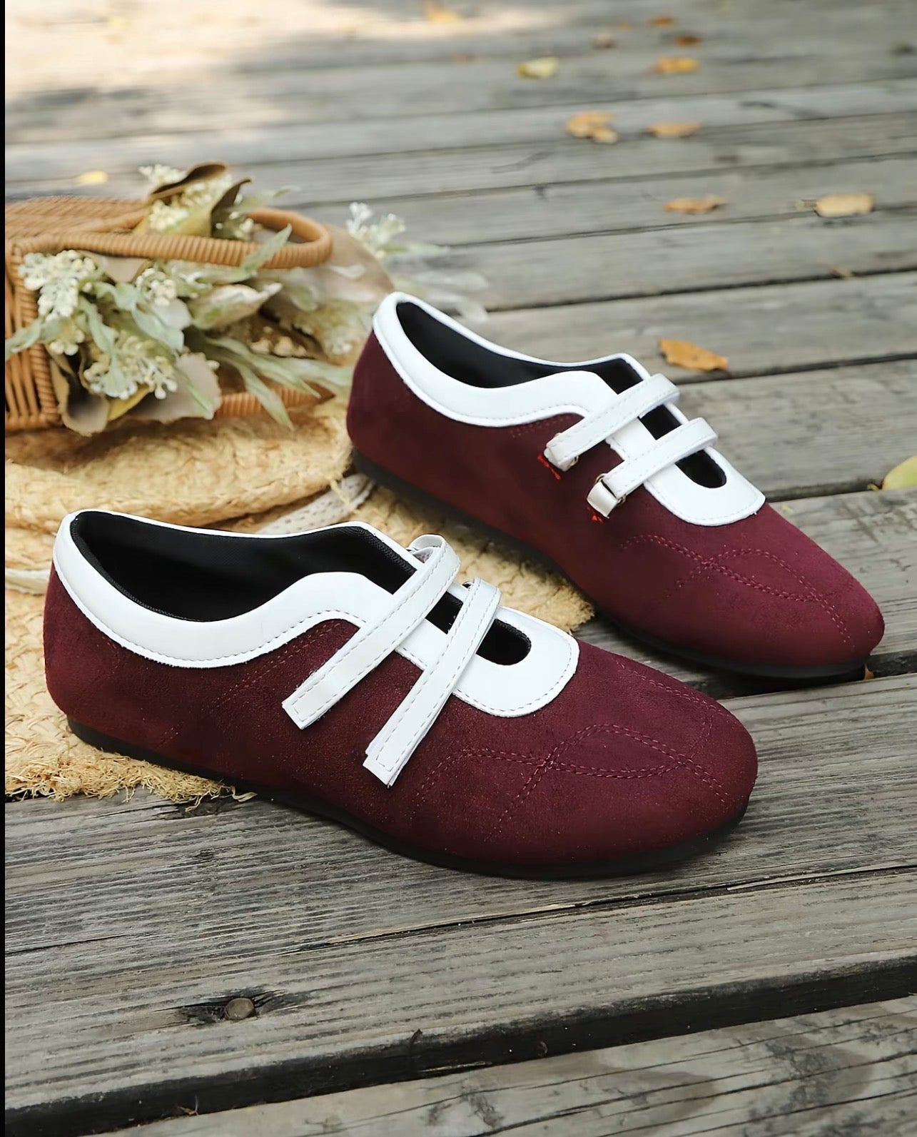 Korean-inspired Mary Jane Magic Tape Ballet Flats