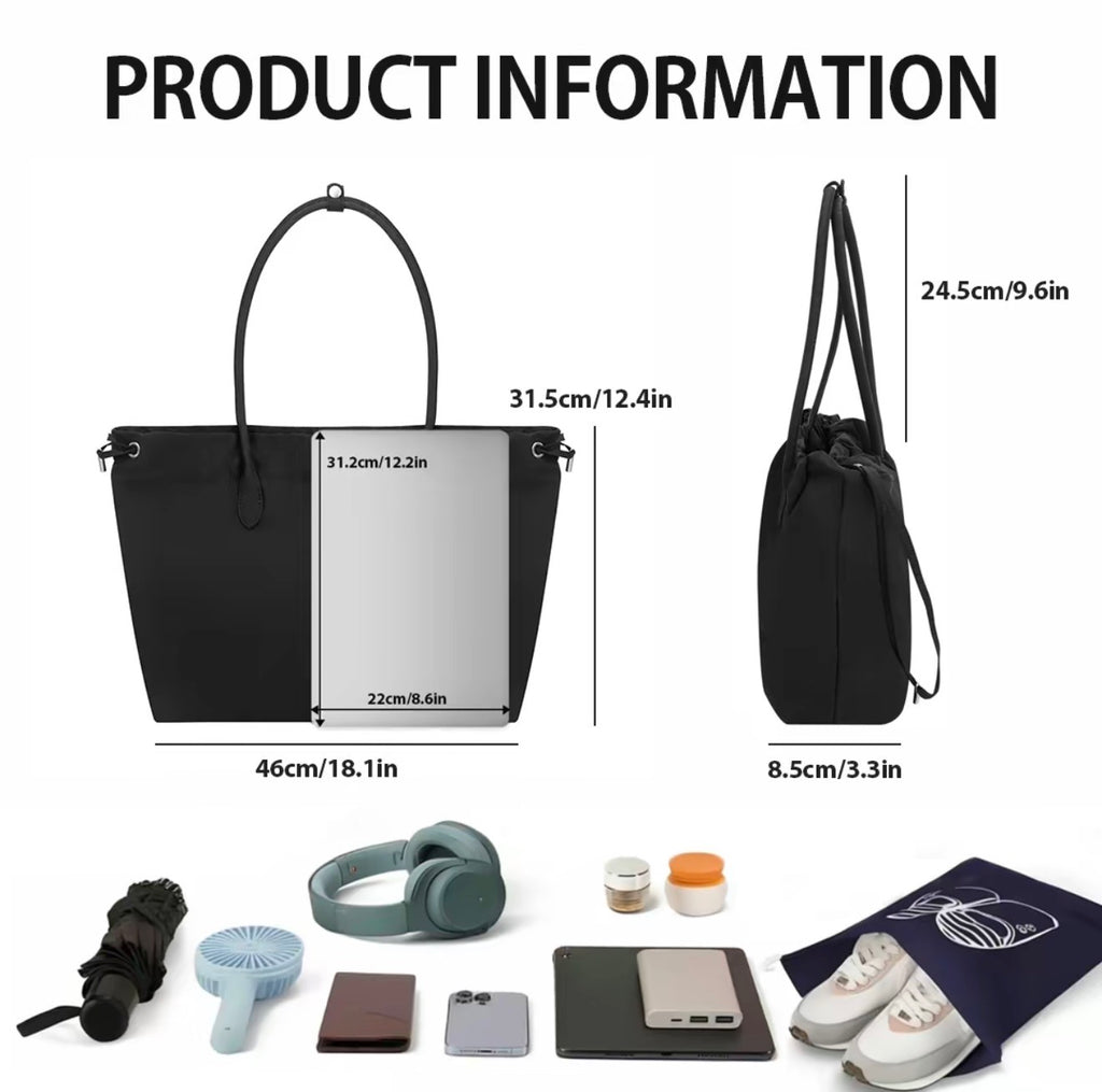 Versatile Cinch Nylon Tote Bag