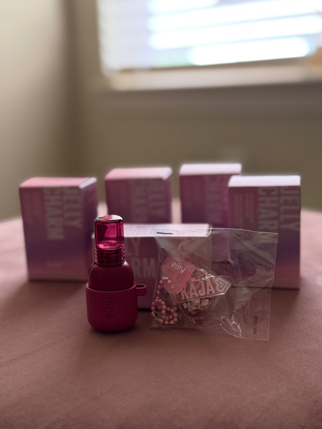 Kaja Jelly Charm Glazed Lip Stain & Blush with Keychain