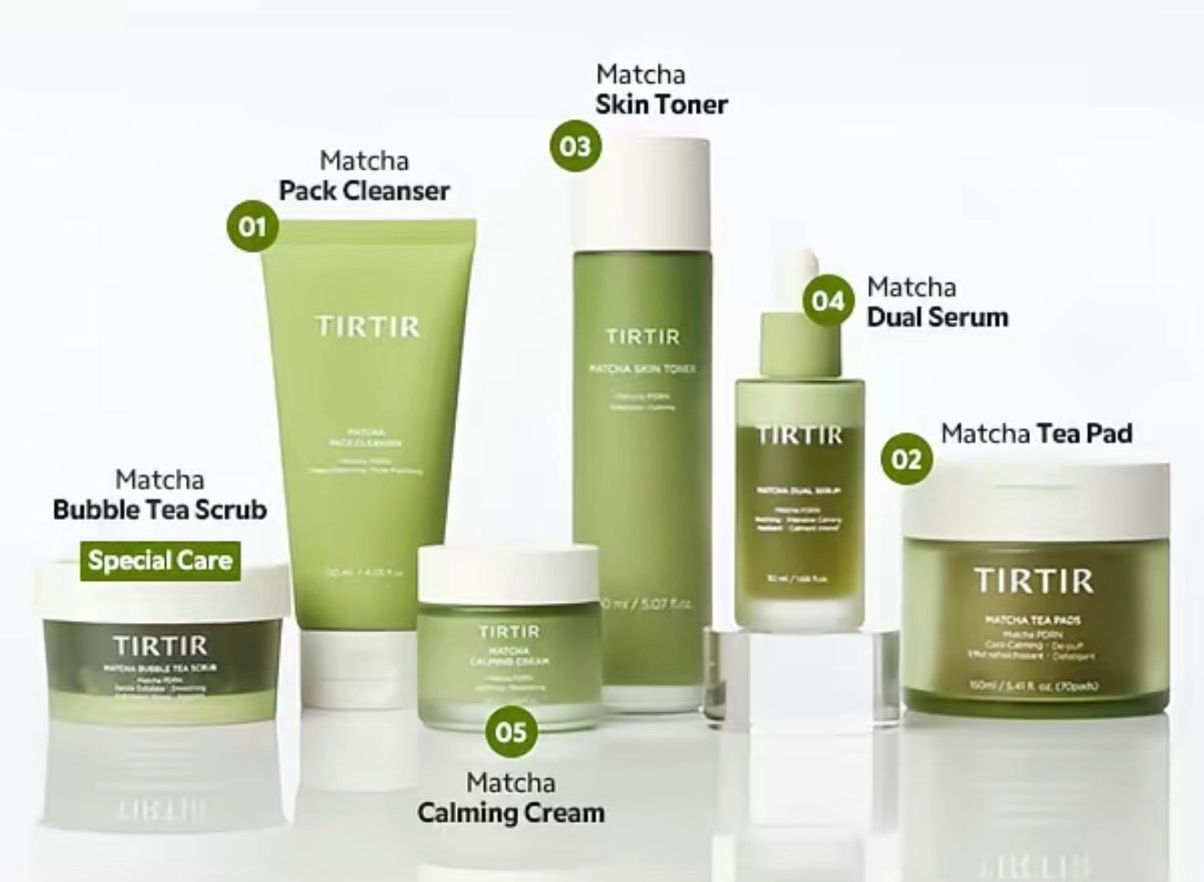 TIRTIR Complete Matchaholic FULL 6 piece set