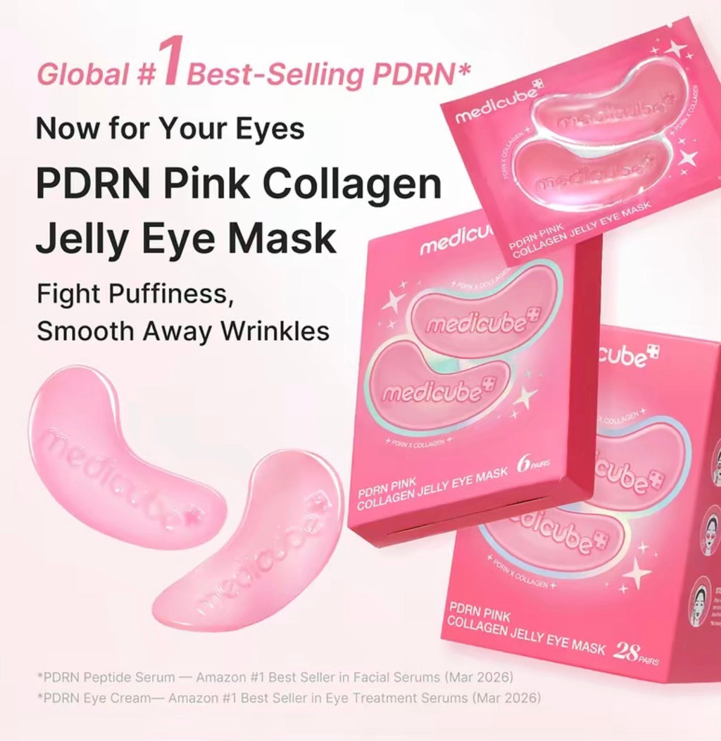 Medicube NEW PDRN Pink Collagen Jelly Eye Mask | Pack of 6