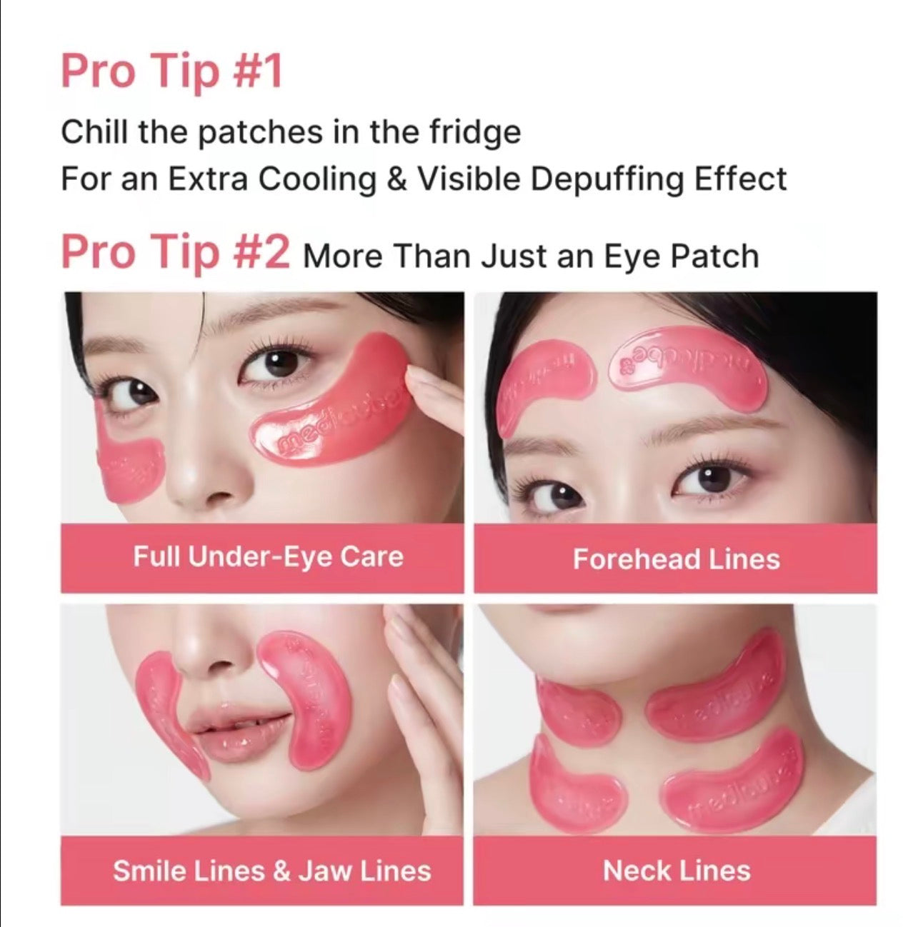 Medicube NEW PDRN Pink Collagen Jelly Eye Mask | Pack of 6