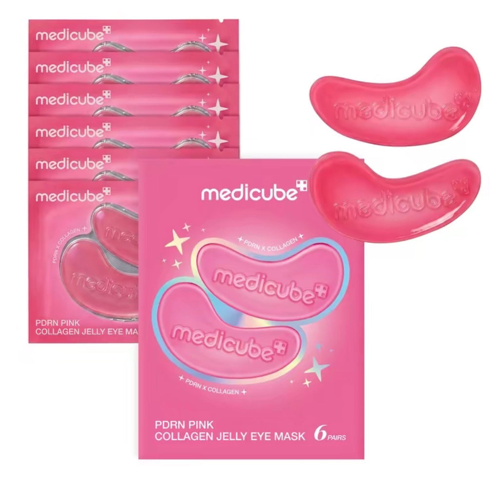 Medicube NEW PDRN Pink Collagen Jelly Eye Mask | Pack of 6
