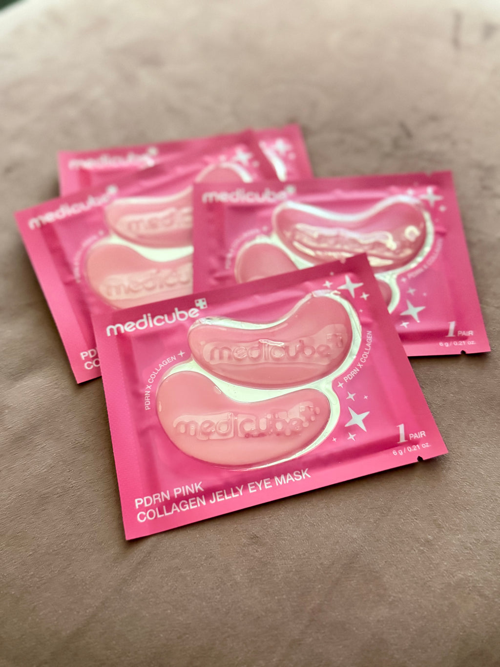 Medicube NEW PDRN Pink Collagen Jelly Eye Mask | Pack of 6