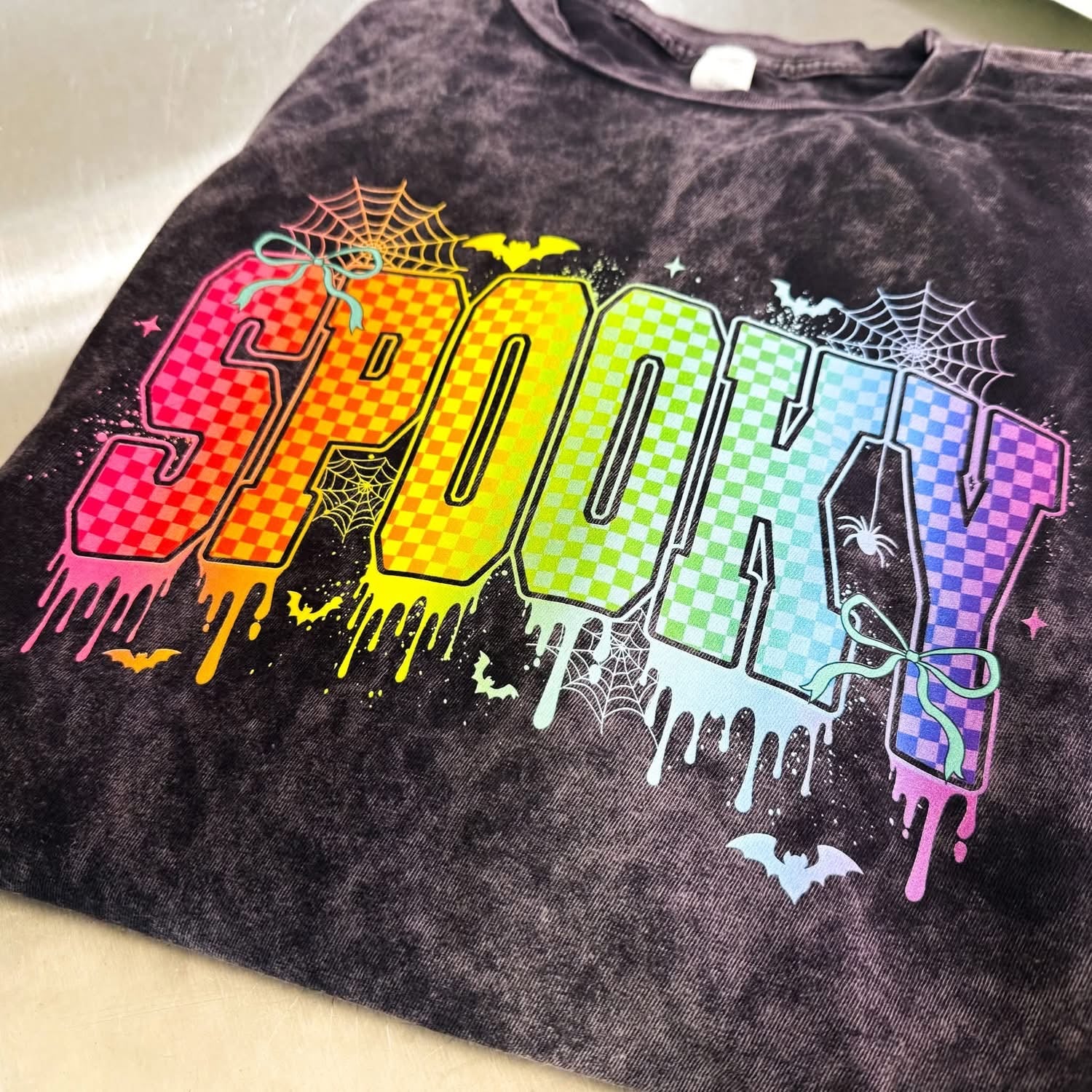 Spooky Vibes Colorful Tee