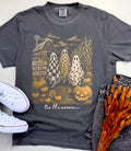 Tis The Season Ghost Pumpkin Patch Crew Tee