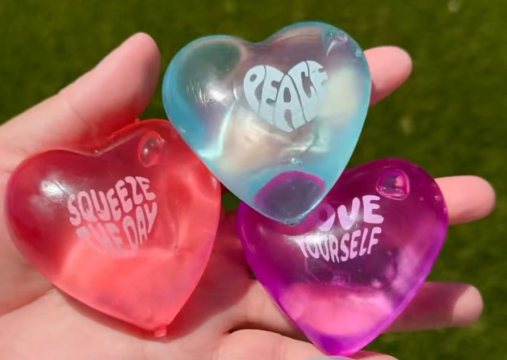 Good Vibes Squishy Hearts
