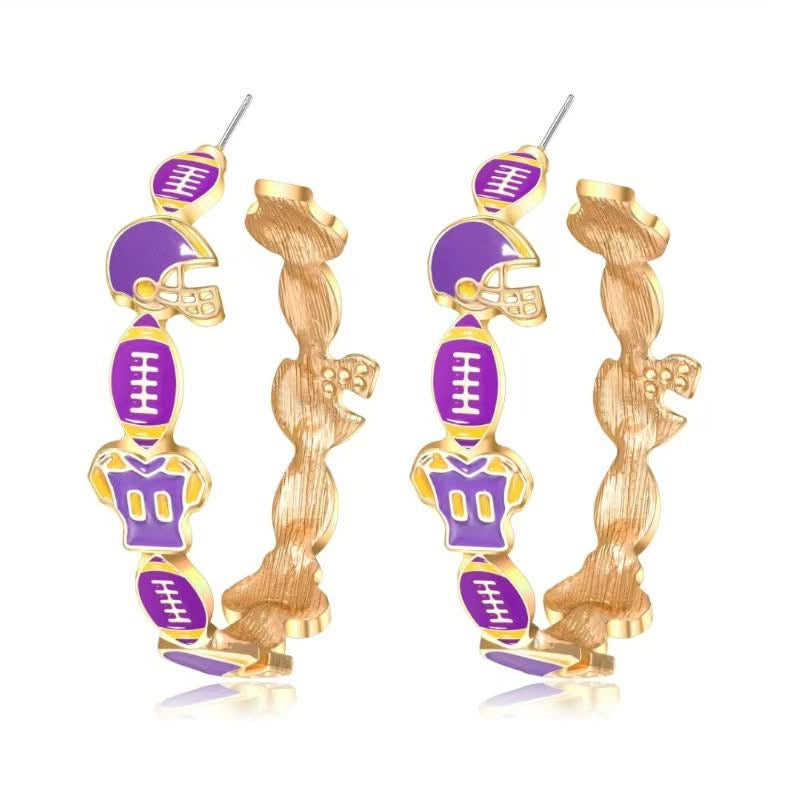 Game Day Hoop Earrings
