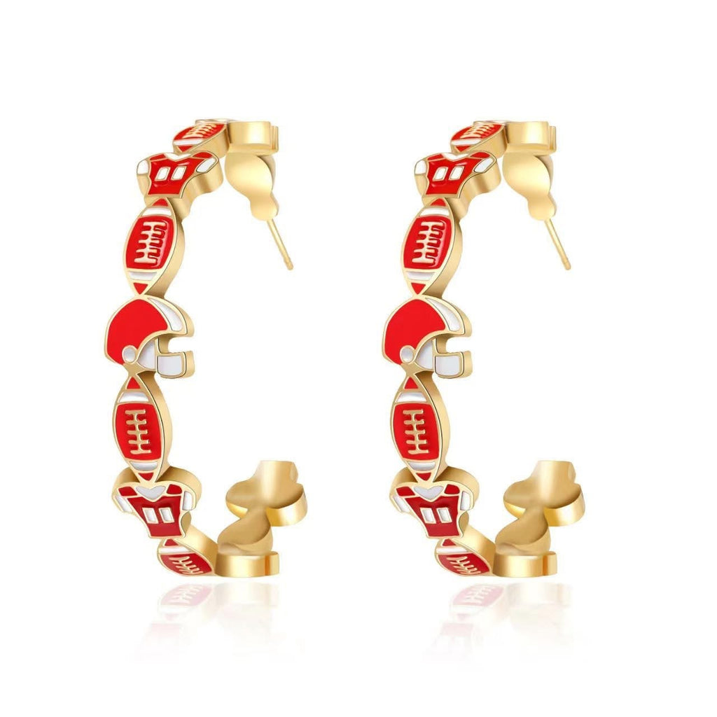 Game Day Hoop Earrings