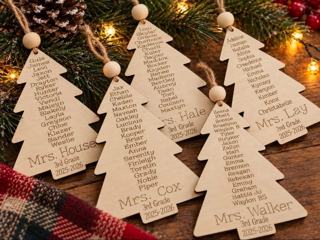 Teacher Christmas Tree Ornament 2026