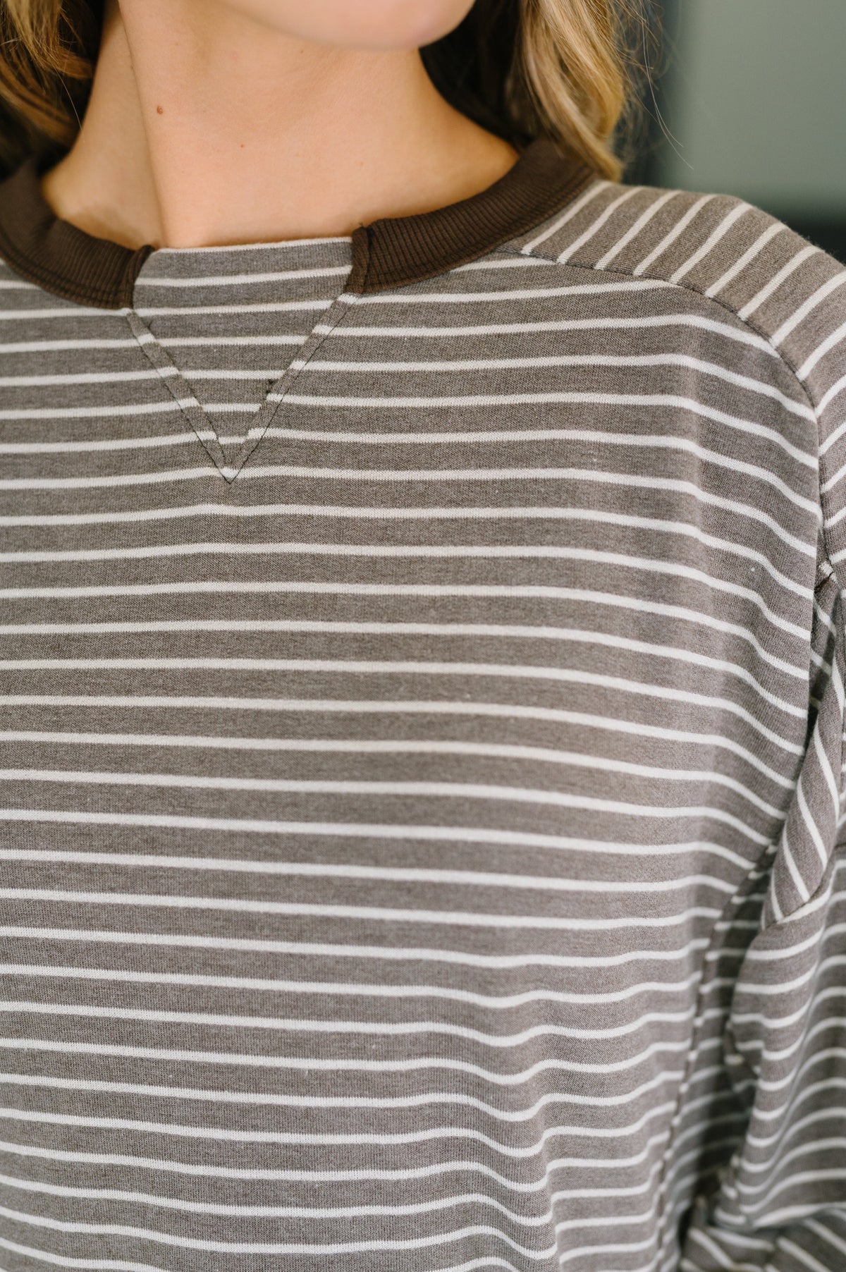 Leafy Breeze Relaxed Sweater Top