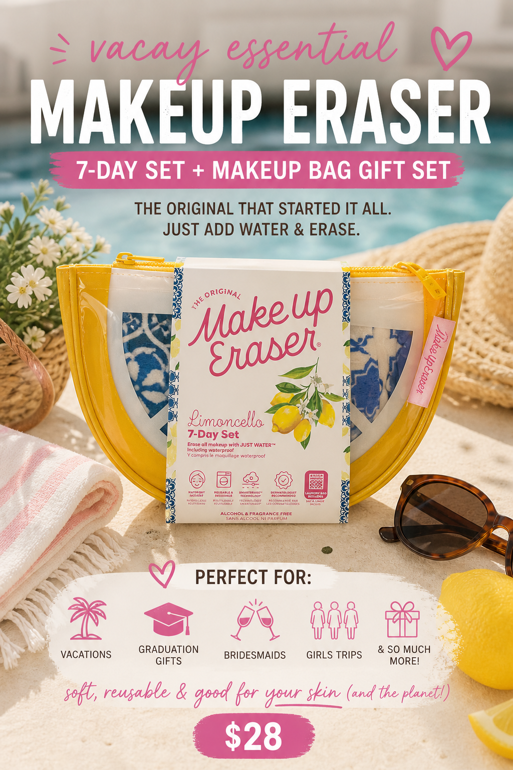 Limoncello 7-Day Set & Makeup Bag Gift Set