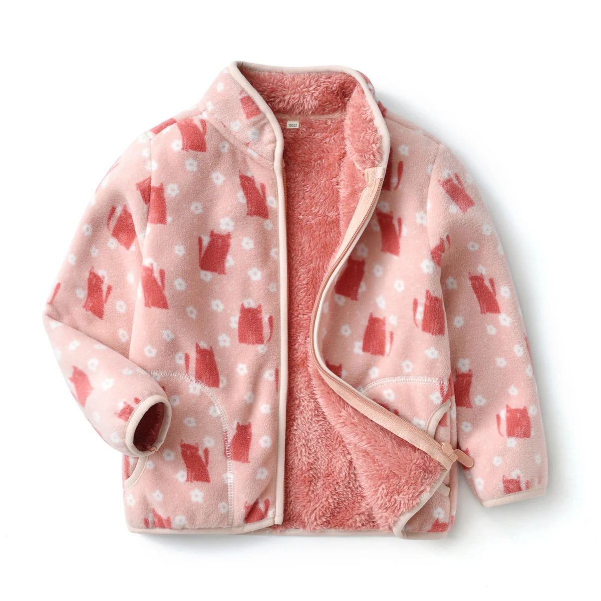 Boys and Girls Fuzzy Full Zip Shacket
