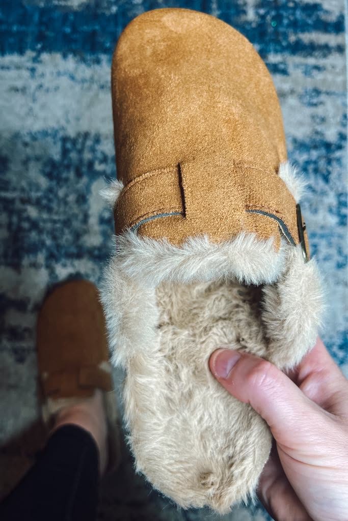The Rachel Faux Fur Clogs