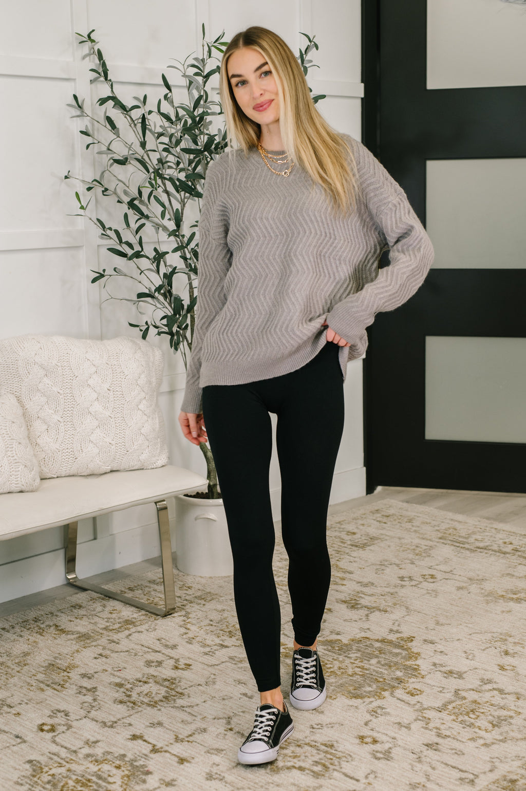 Rush of Joy Textured Long Sleeve Top