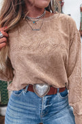 Saved by Grace Embroidery Sweatshirt