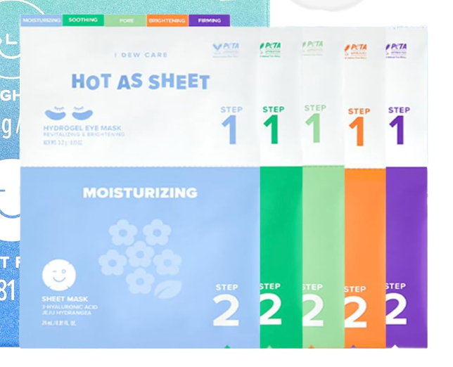 The Little Luxe Robe + FREE Korean Skincare Eye &amp; Face Mask Set