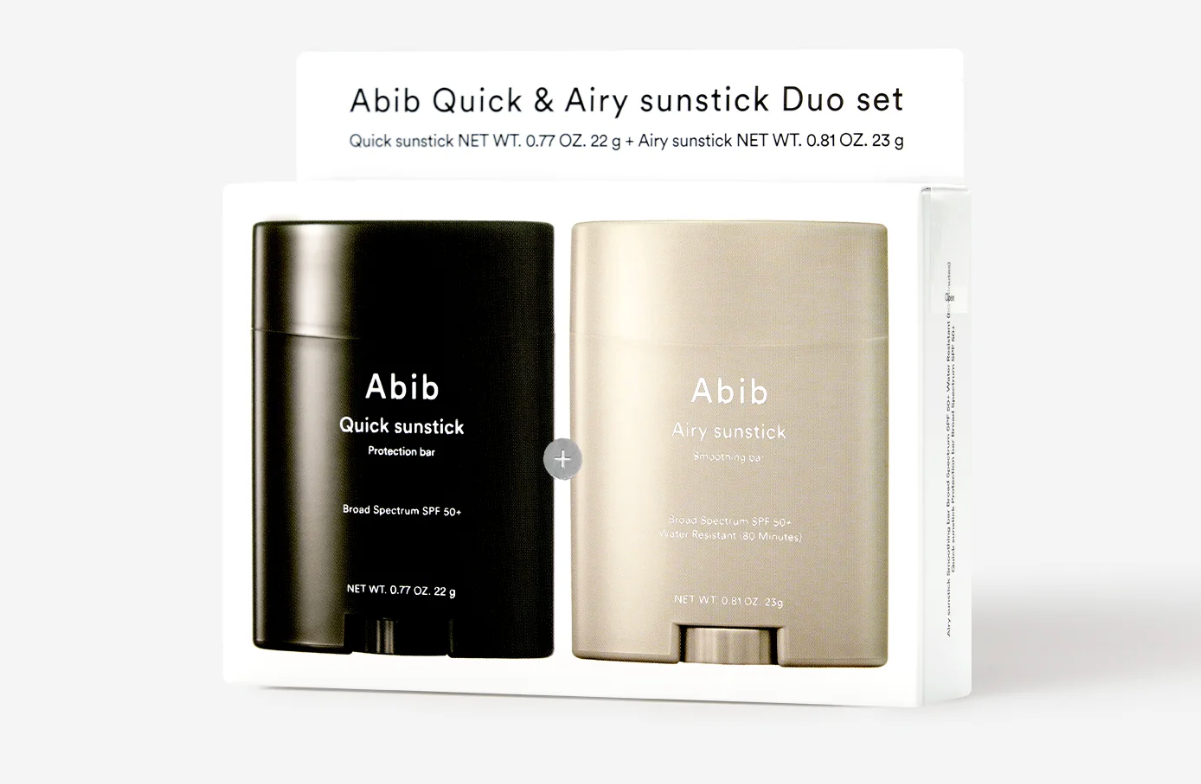 Abib Airy & Quick Sunstick Duo (SPF 50+ Broad Spectrum)