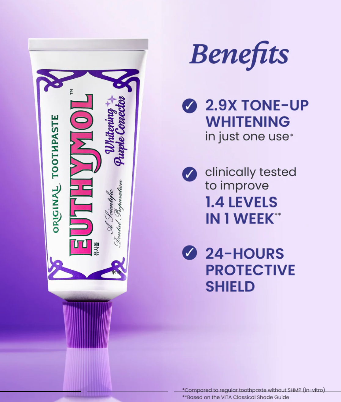 Euthymol Whitening Purple Corrector Toothpaste (3.7 oz)