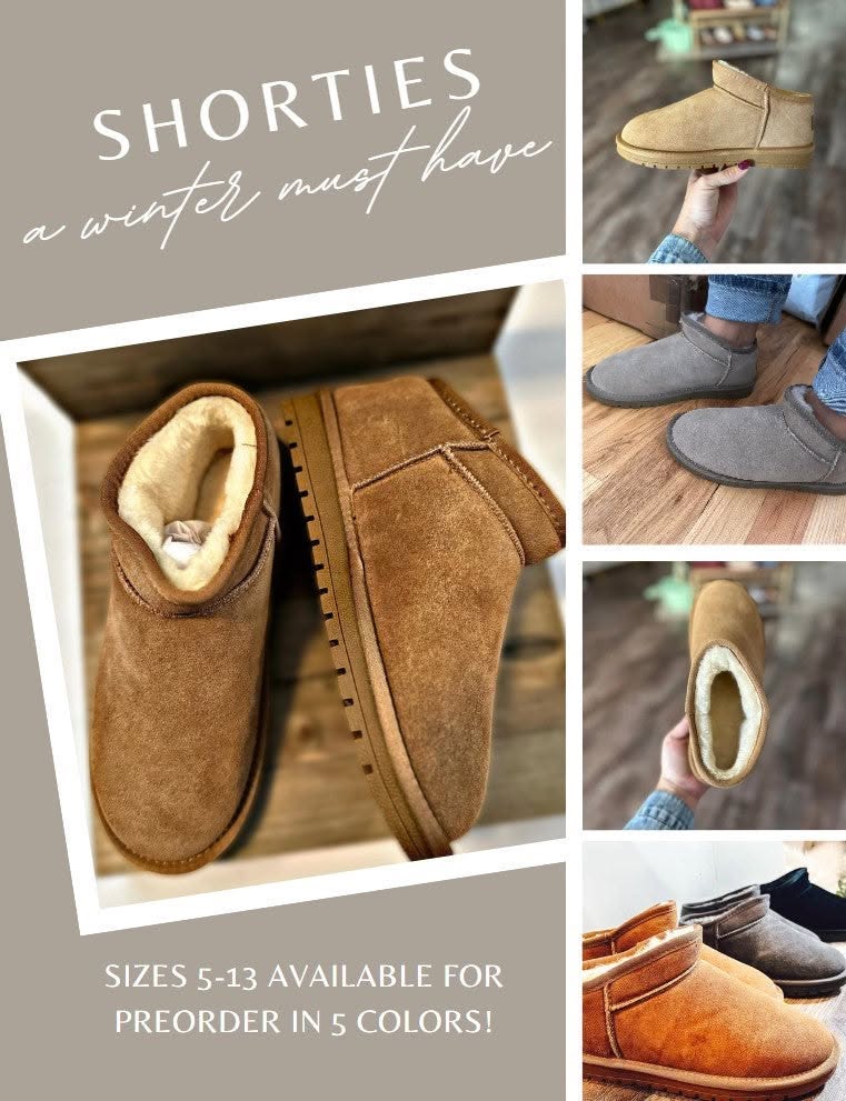 Faux Fur Lined Shortie Boots BESTSELLER