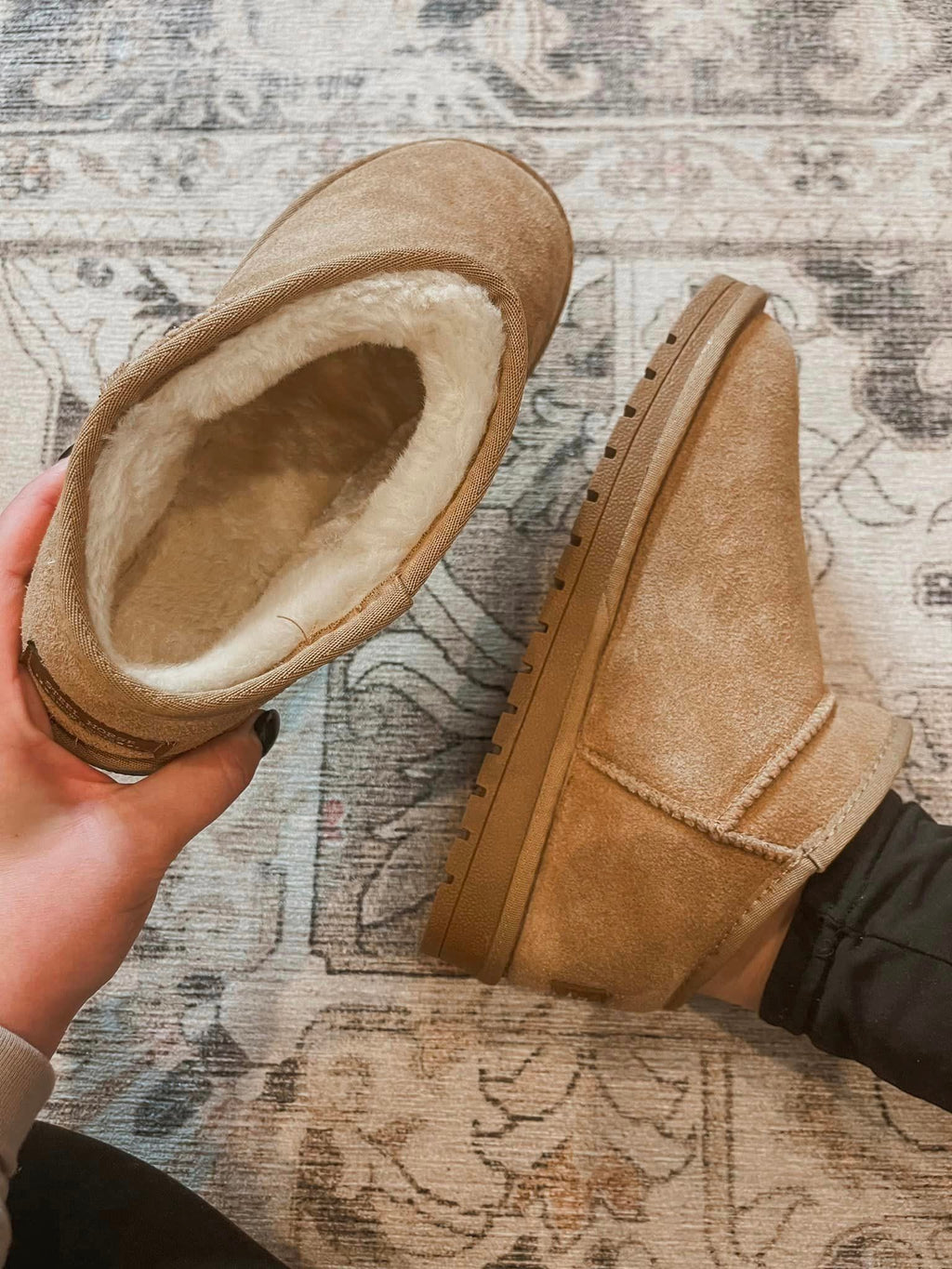 Faux Fur Lined Shortie Boots BESTSELLER