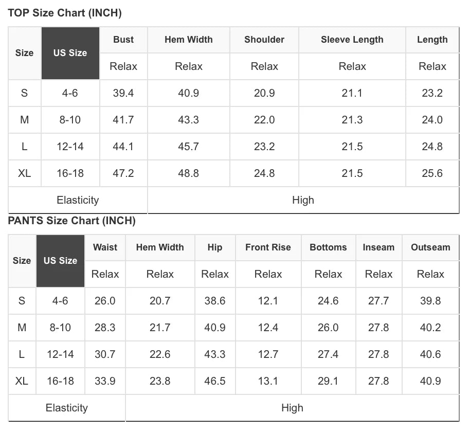 Spring Top and Pants Two Piece Set