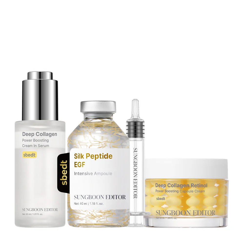 Sungboon VIRAL Complete Firming Care Trio | Retinol, Collagen, & Peptide Essentials