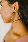 Two's a Party Double Hoop Earrings