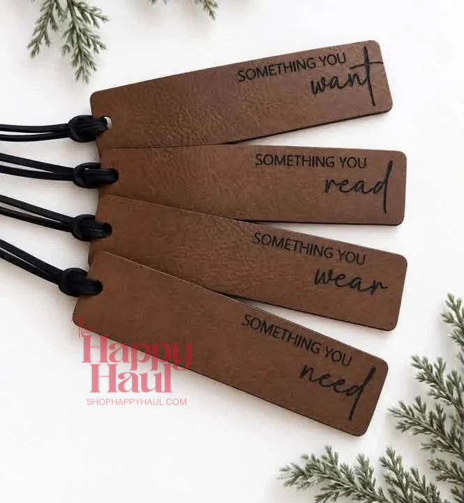 Holiday Leatherette Tags
