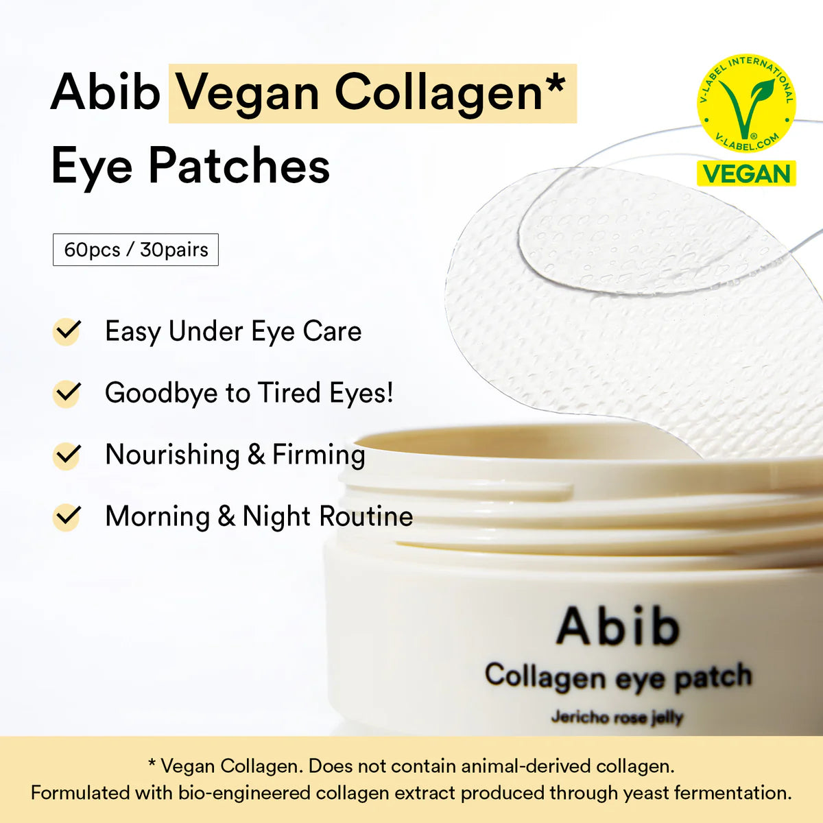 Abib Vegan Collagen eye patch Jericho rose jelly