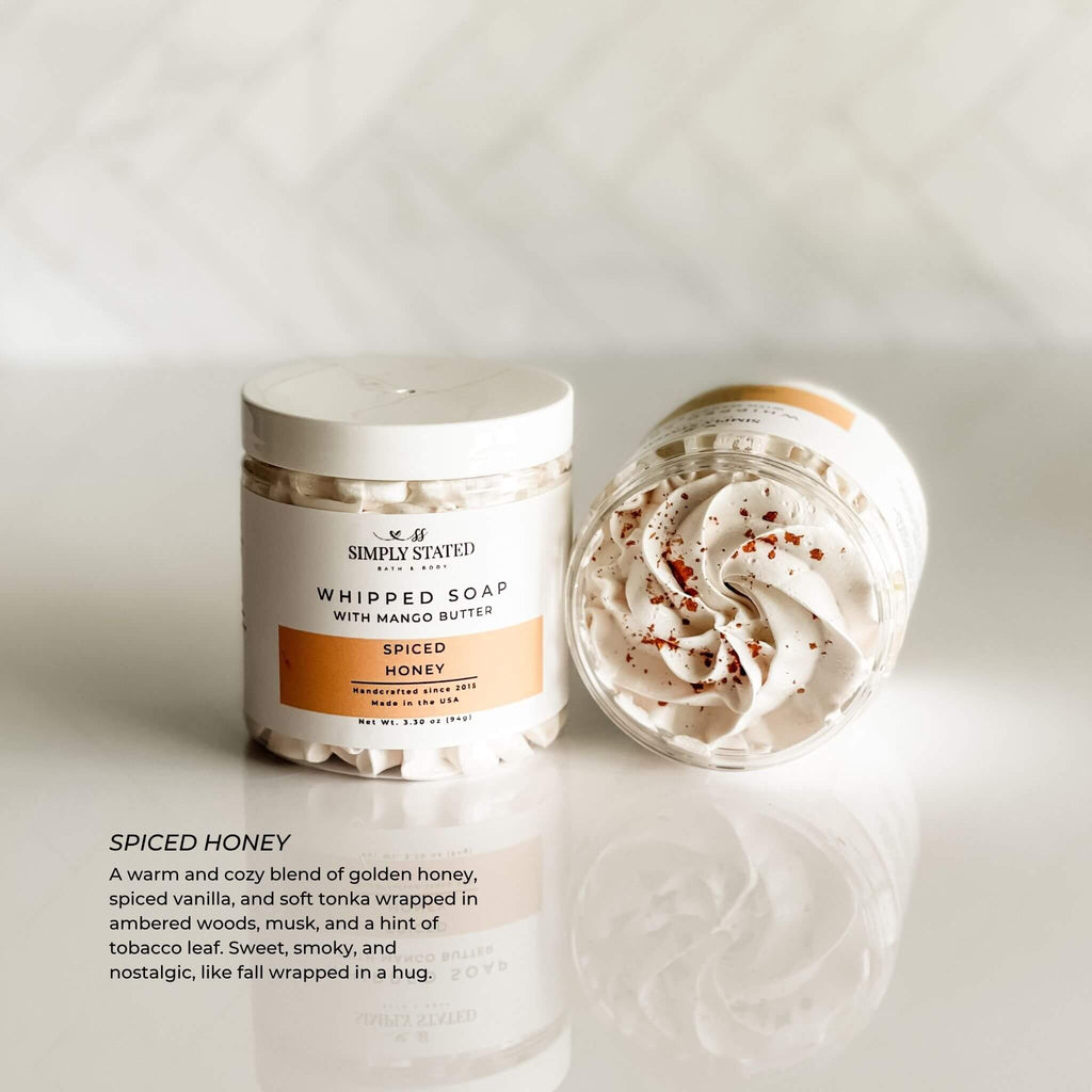 Spiced Honey Whipped Soap | Fall Body Wash & Shaving Soap