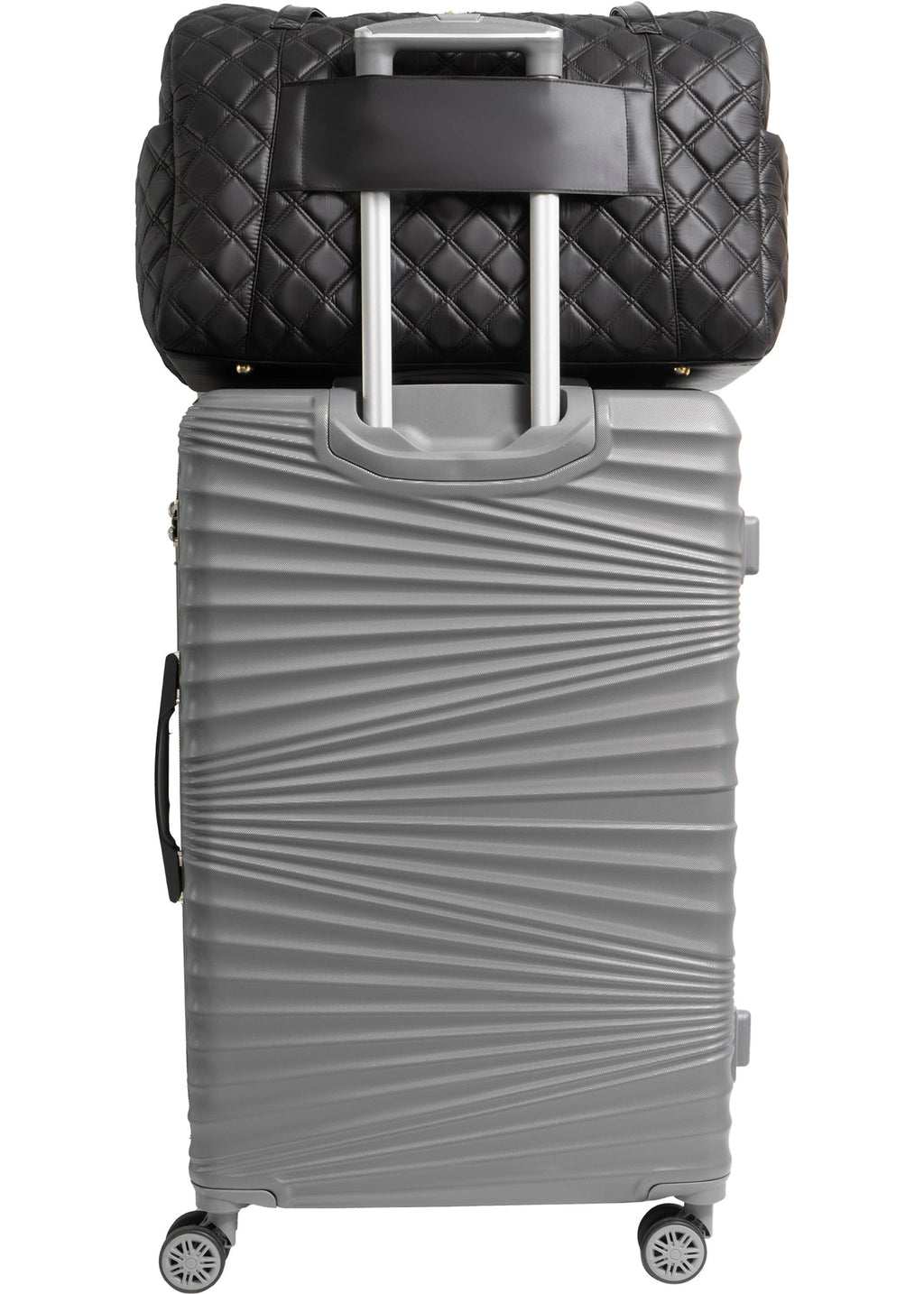 Diamond Quilted Weekender Duffle Bag