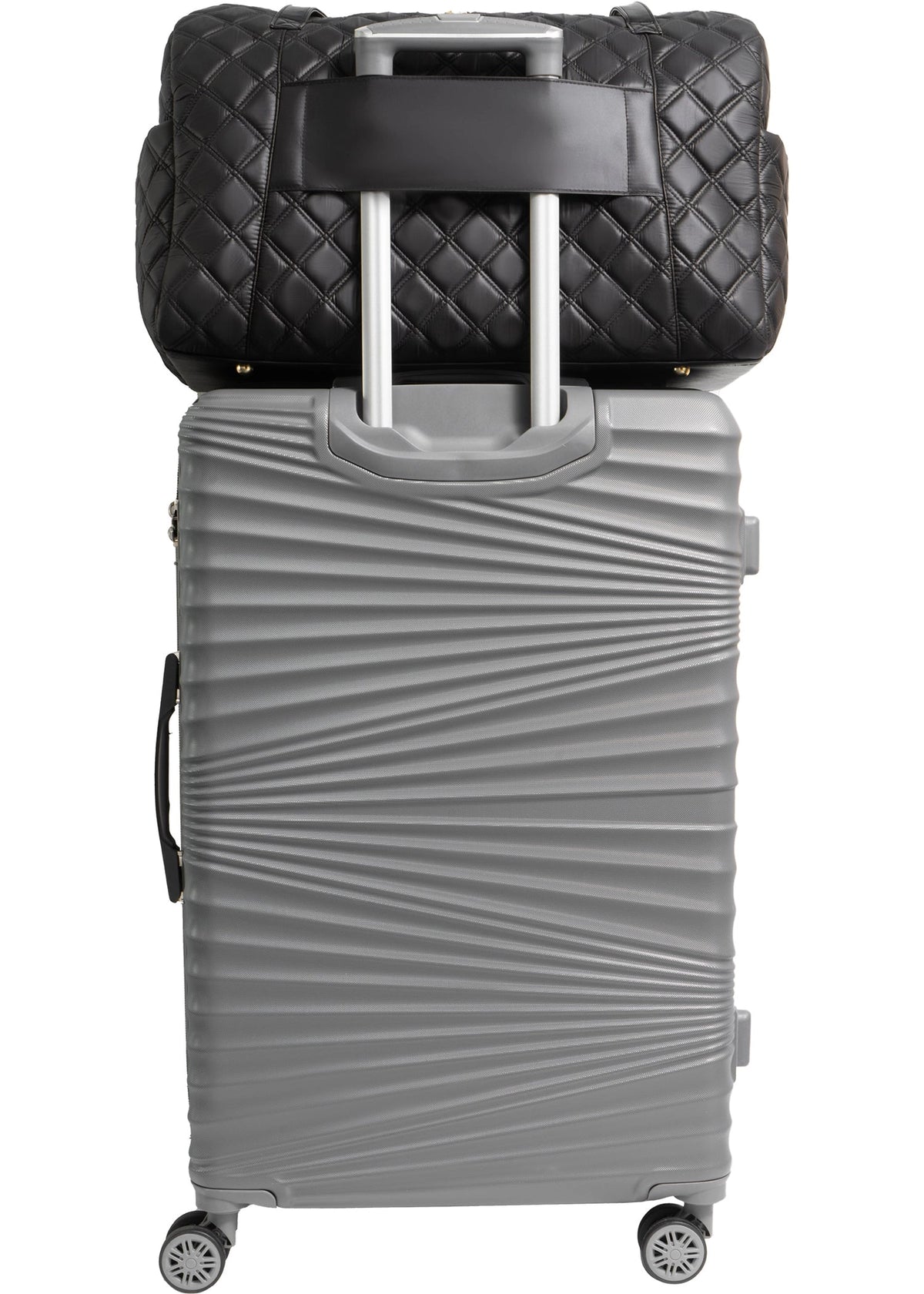 Diamond Quilted Weekender Duffle Bag