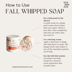 Spiced Honey Whipped Soap | Fall Body Wash & Shaving Soap