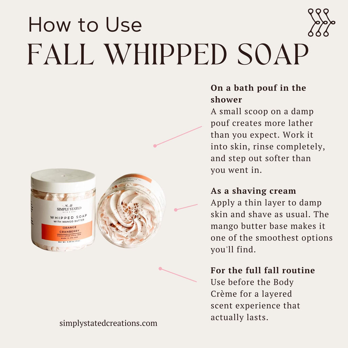 Spiced Honey Whipped Soap | Fall Body Wash & Shaving Soap