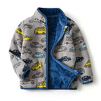Boys and Girls Fuzzy Full Zip Shacket