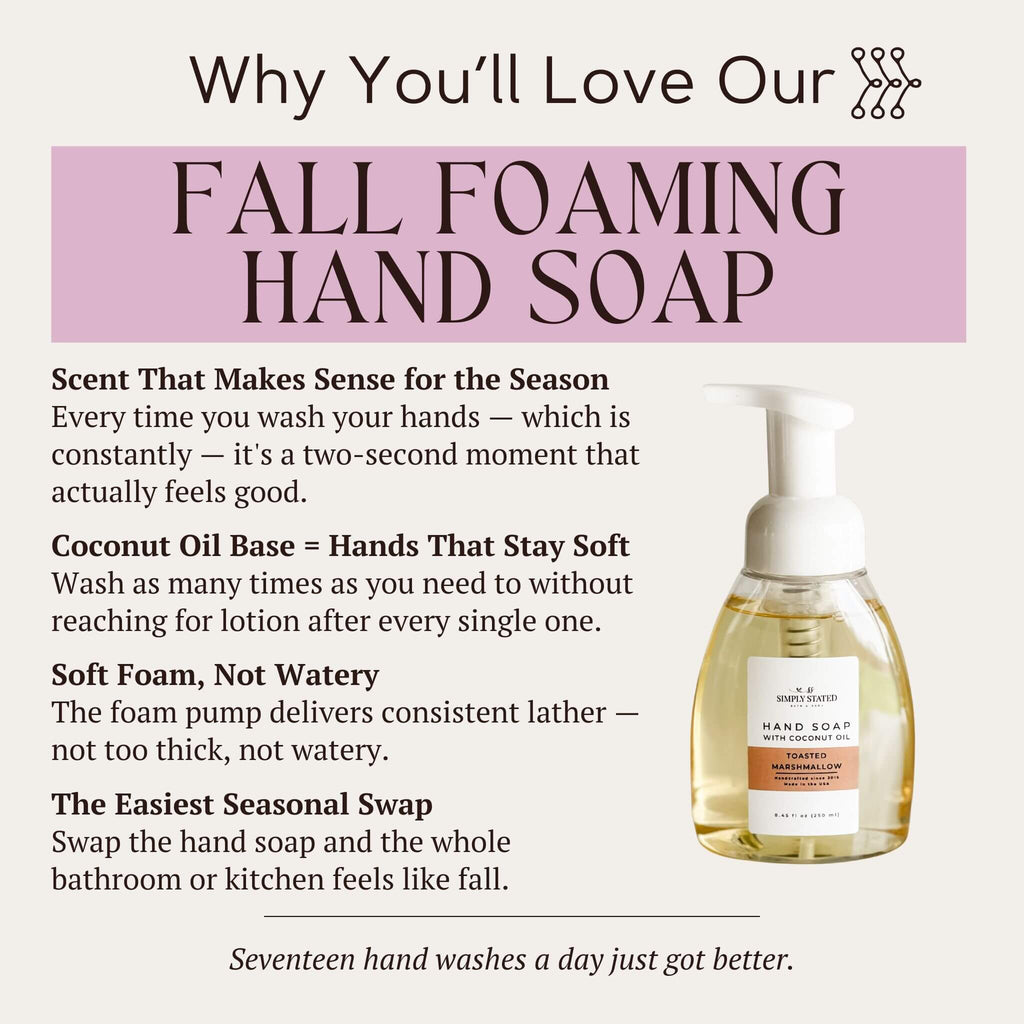 Spiced Honey Foaming Hand Soap | Fall Kitchen Hand Wash
