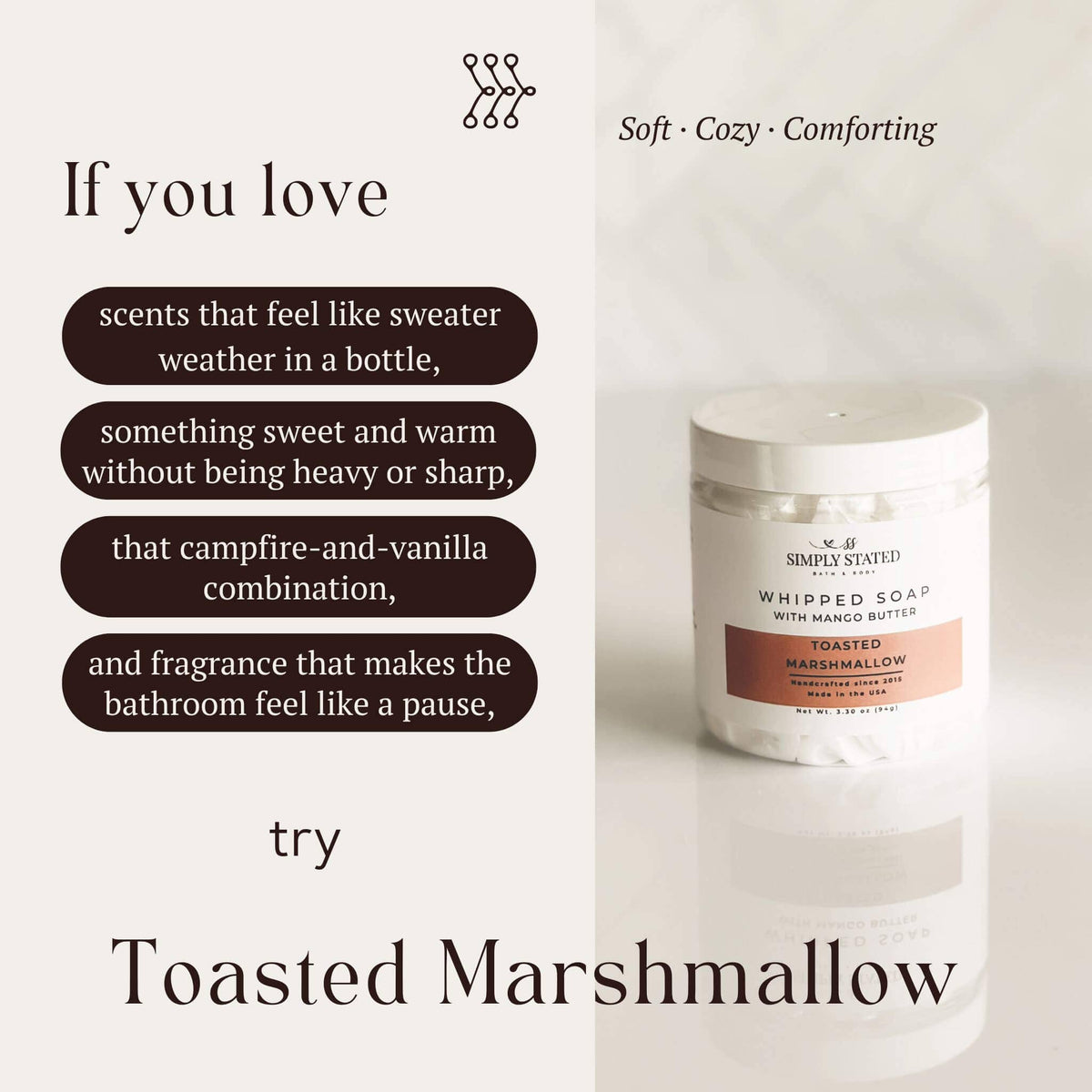 Toasted Marshmallow Whipped Soap | Fall Body Wash