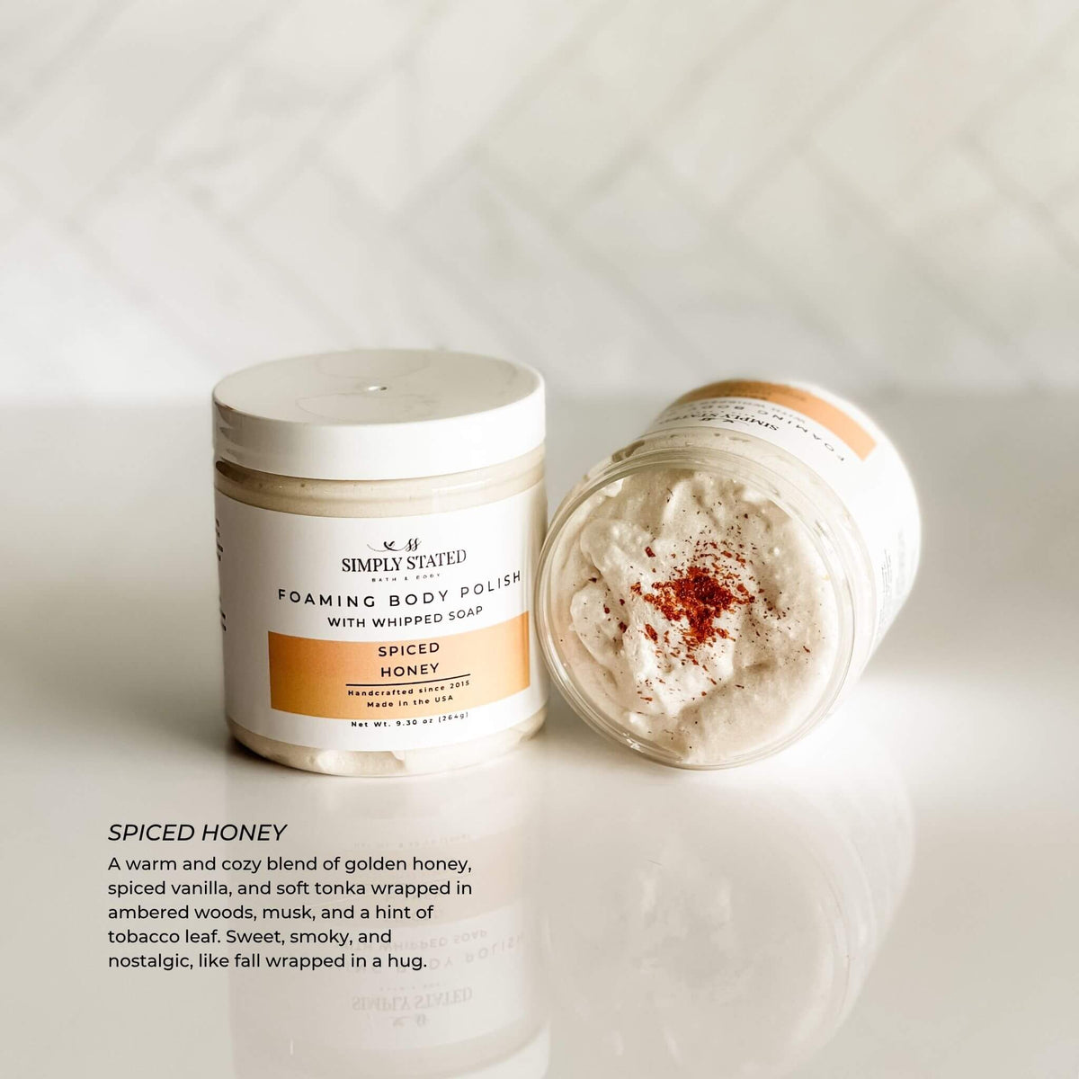 Spiced Honey Foaming Sugar Scrub | Fall Body Polish