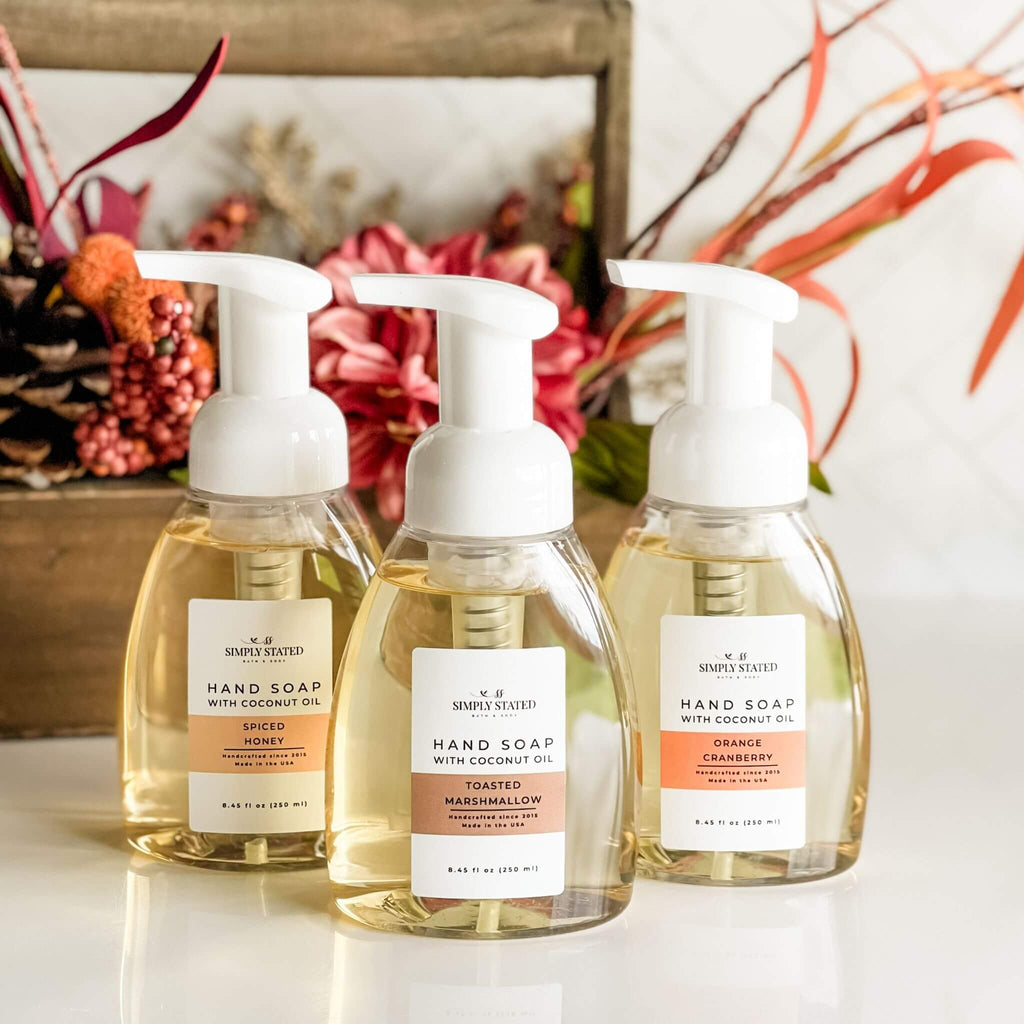 Spiced Honey Foaming Hand Soap | Fall Kitchen Hand Wash